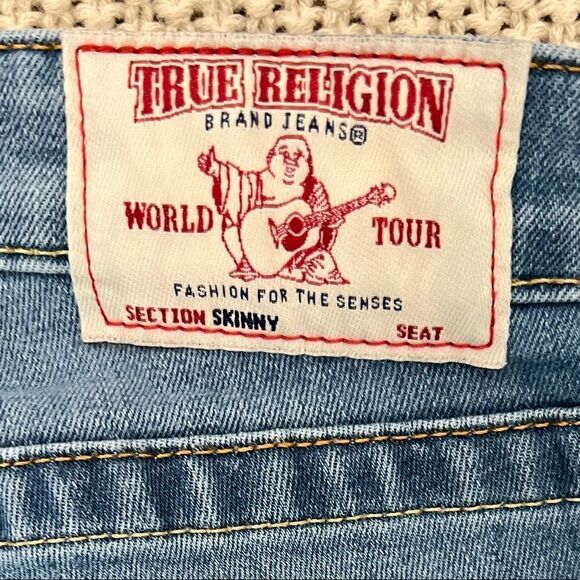 True religion blue skinny jeans womens size 27 D94 - Picture 2 of 9